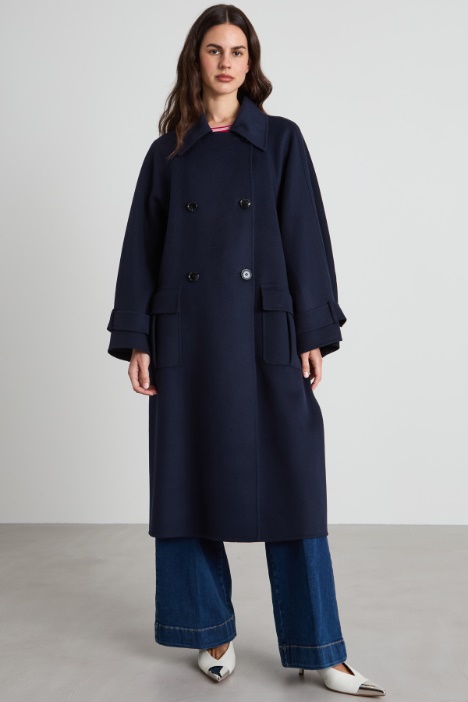 Cappotto in doppio di misto lana