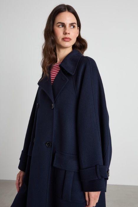 Cappotto in doppio di misto lana