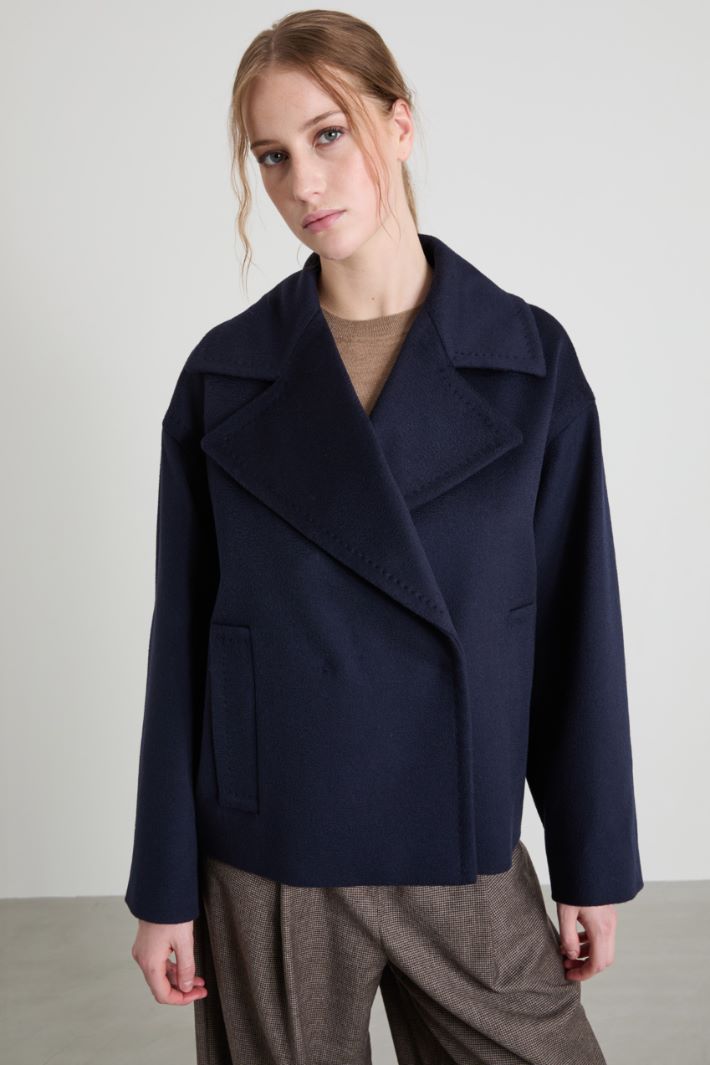 Wool drap pea coat Intrend - 2