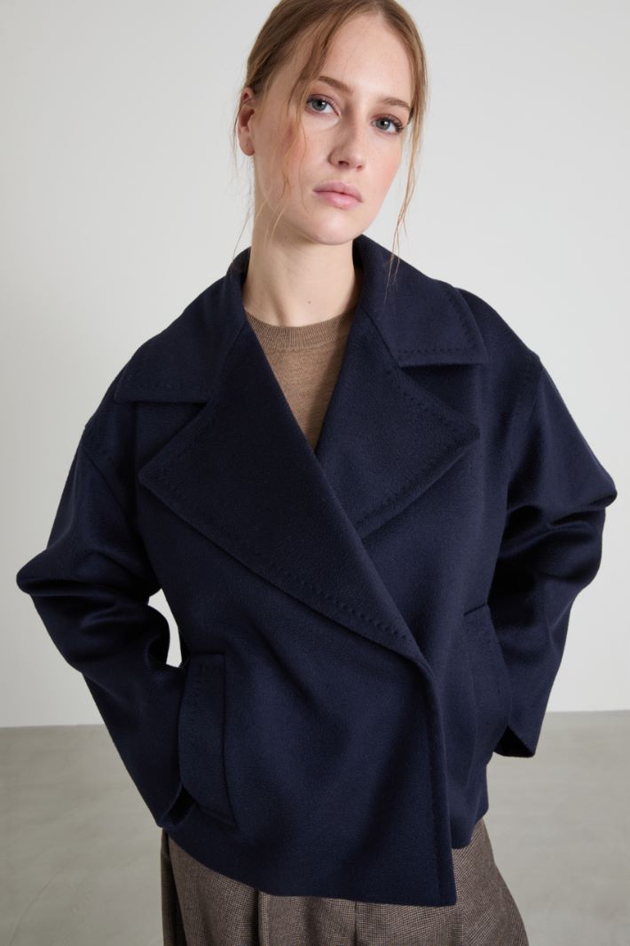 Wool drap pea coat Intrend - 4