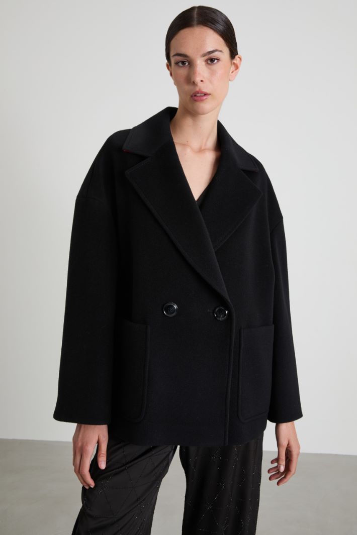 Oversized wool pea coat Intrend - 2