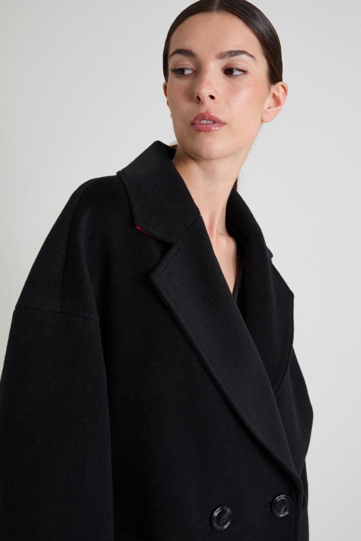 Oversized wool pea coat Intrend - 4