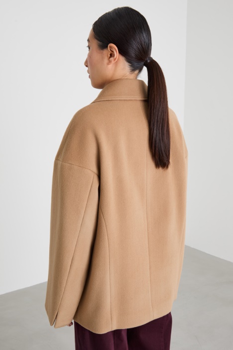 Caban oversize in pura lana
