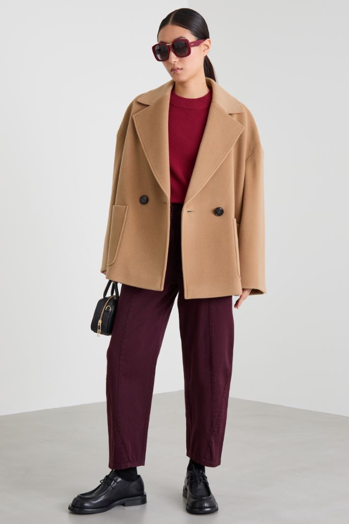 Oversized wool pea coat Intrend