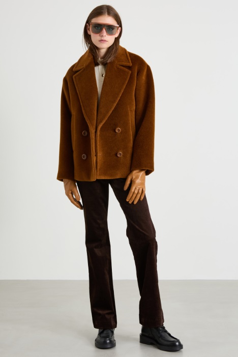 Wool and alpaca pea coat Intrend