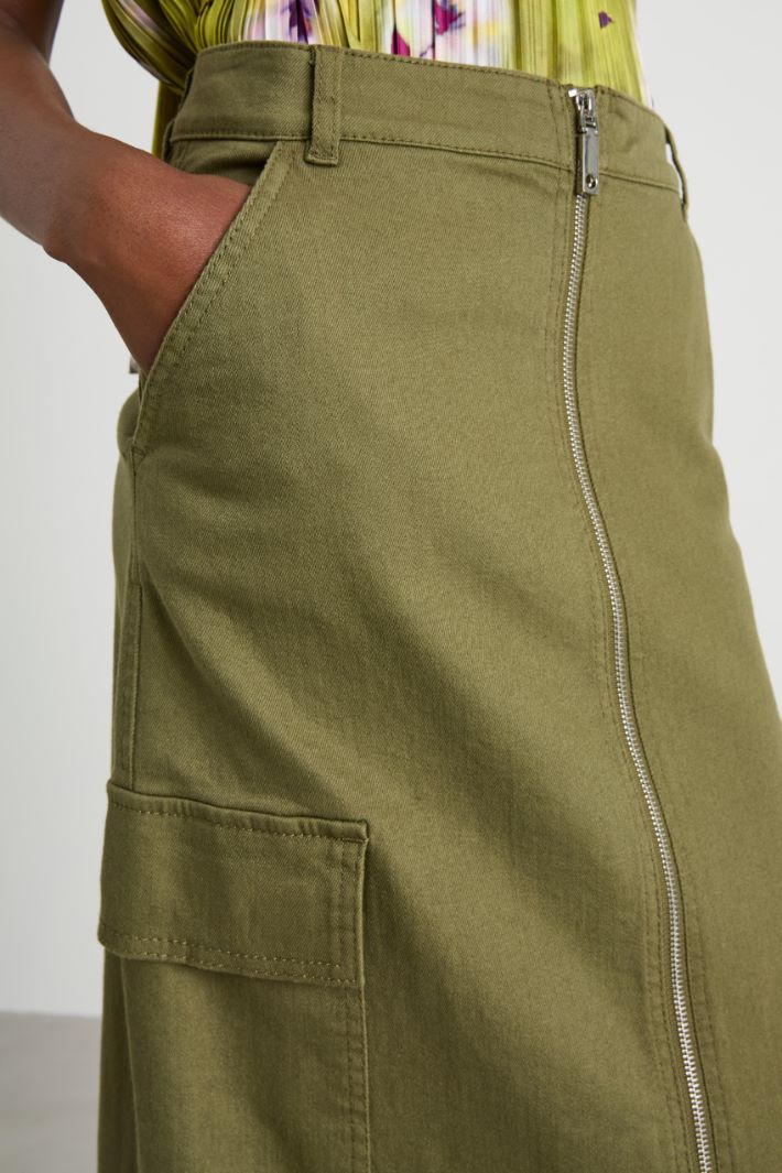 Cotton drill cargo skirt Intrend - 4