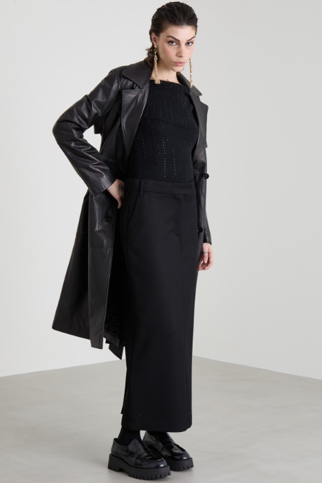Cavalry twill column skirt Intrend