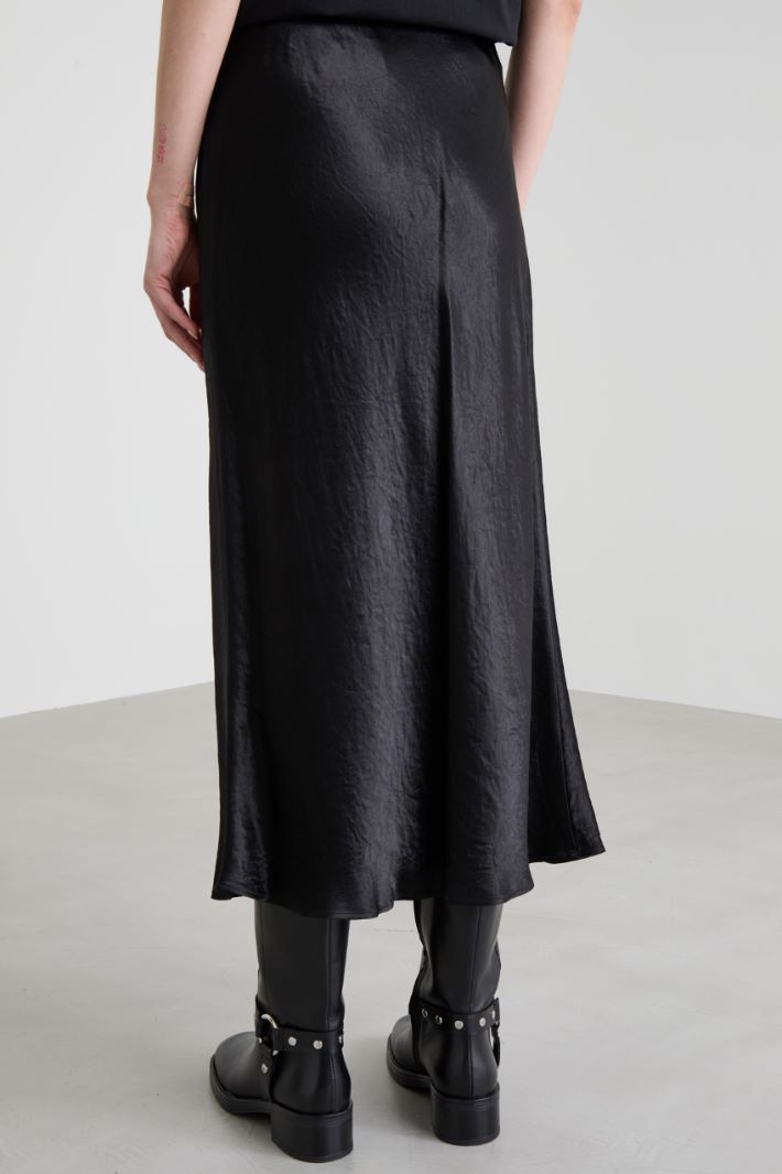 Satin midi skirt Intrend - 3
