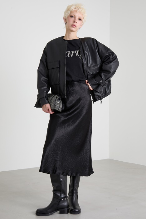 Satin midi skirt Intrend
