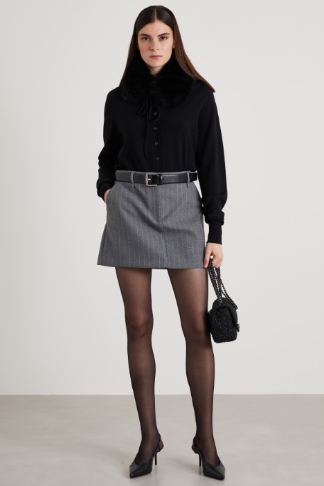 Flannel mini skirt Intrend