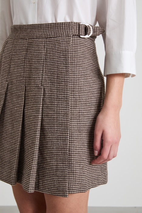 Gonna a portafoglio in flanella