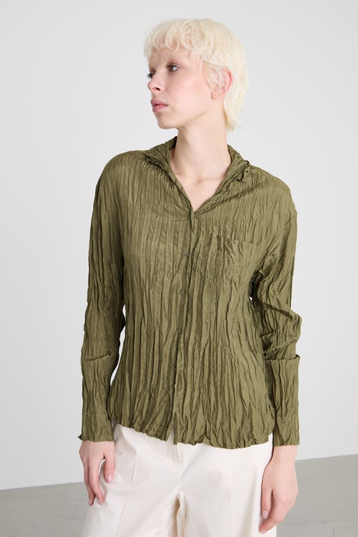 Crinkled silk shirt Intrend