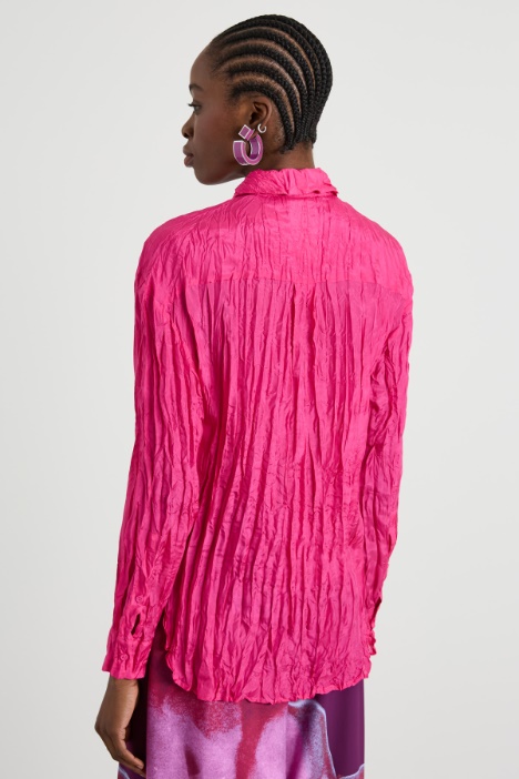 Camicia in seta stropicciata