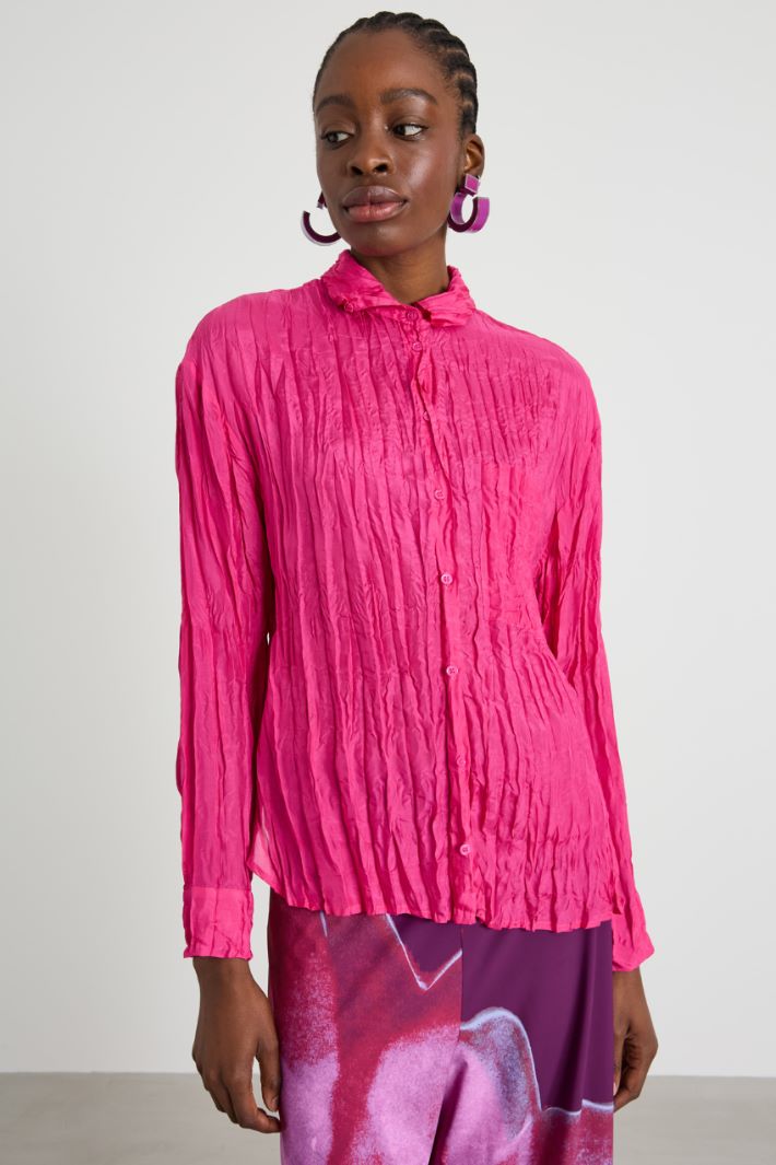 Camicia in seta stropicciata Intrend