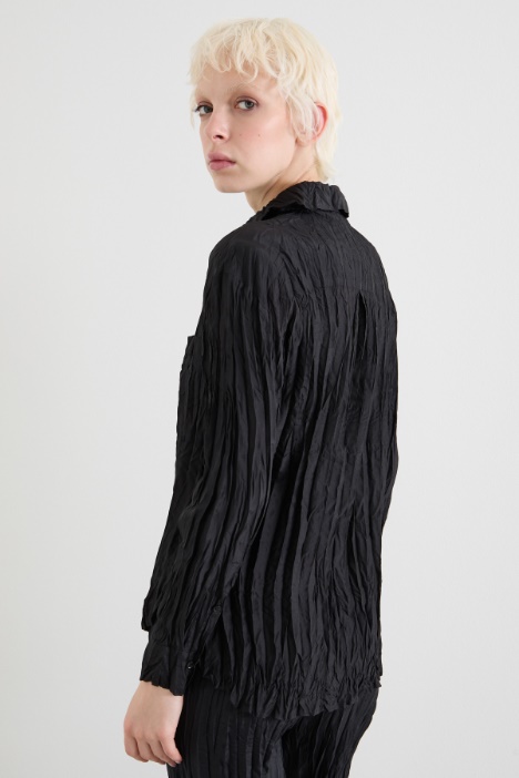 Camicia in seta stropicciata