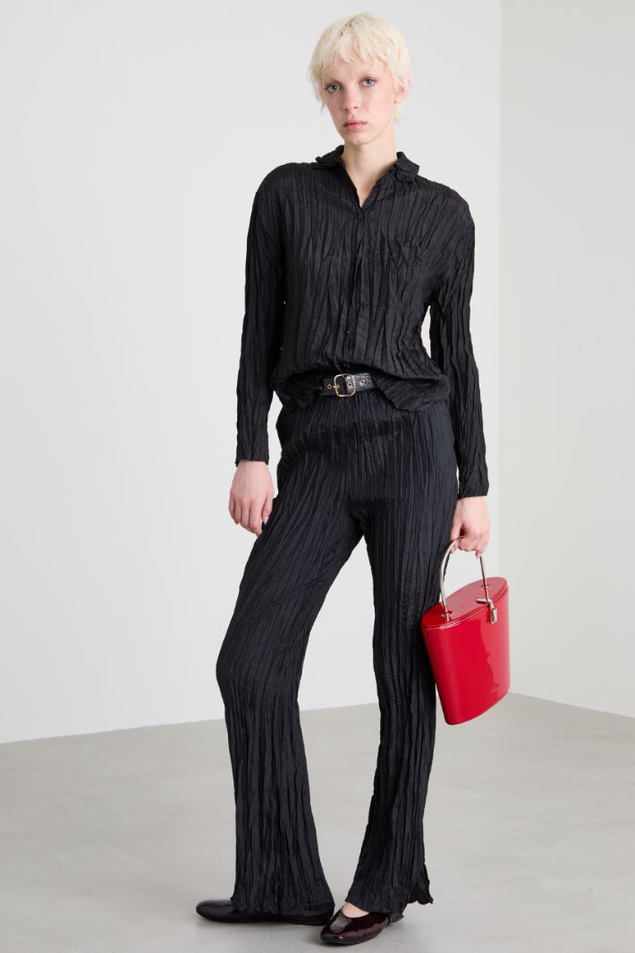 Camicia in seta stropicciata Intrend - 3