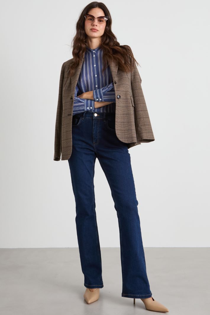 Cotton and silk shirt Intrend - 3