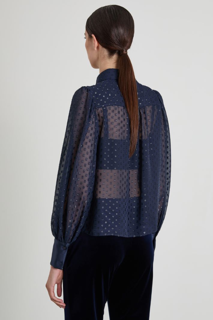 Camicia in chiffon fil coupé Intrend - 2