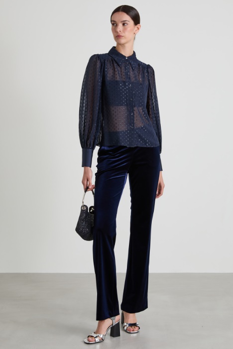 Fil-coupé chiffon shirt Intrend
