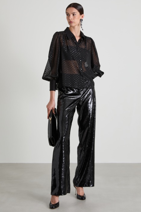 Fil-coupé chiffon shirt Intrend