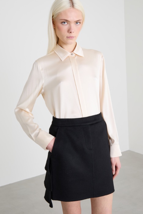 Camicia in raso di seta Intrend