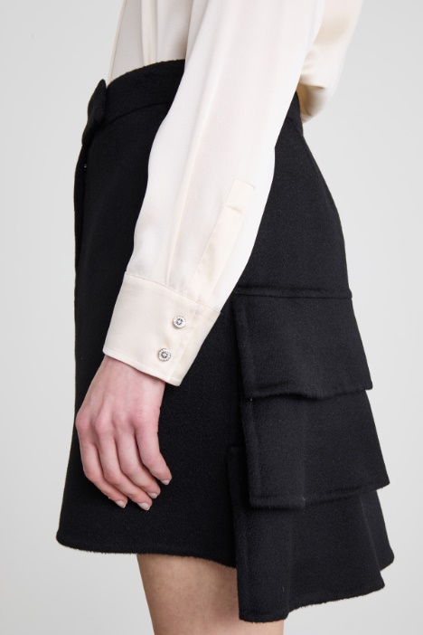 Camicia in raso di seta