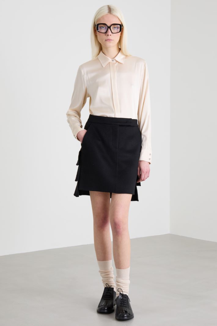 Camicia in raso di seta Intrend - 3