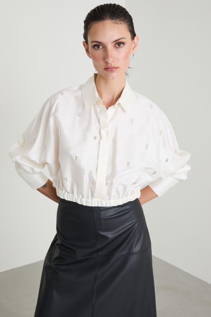 Shantung silk shirt Intrend