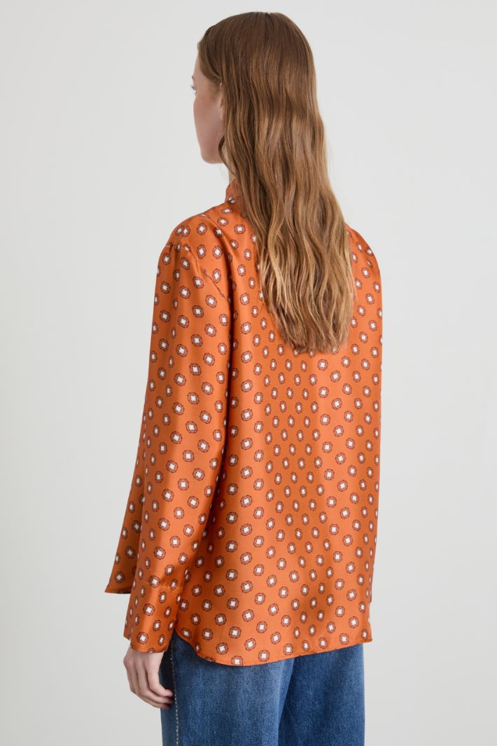 Camicia in twill di seta Intrend - 2