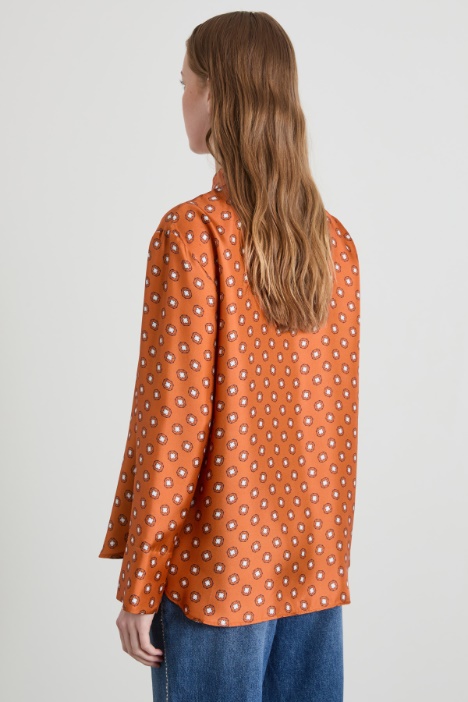 Camicia in twill di seta