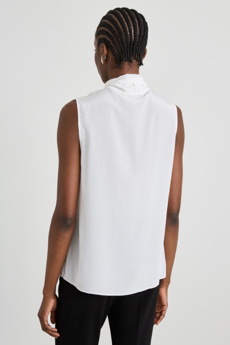 Top in crépe de chine