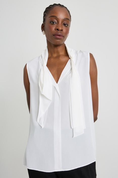 Crepe de chine top Intrend