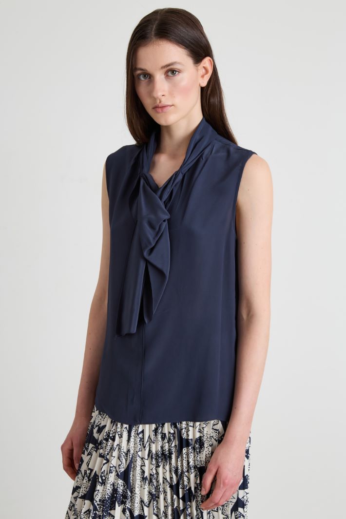Top in crépe de chine Intrend