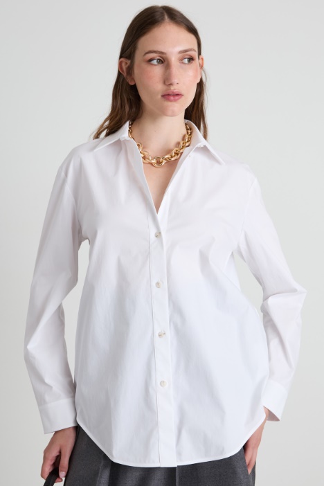 Camicia in popeline di cotone Intrend