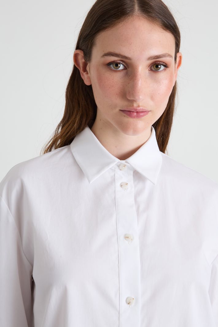 Camicia in popeline di cotone Intrend - 4