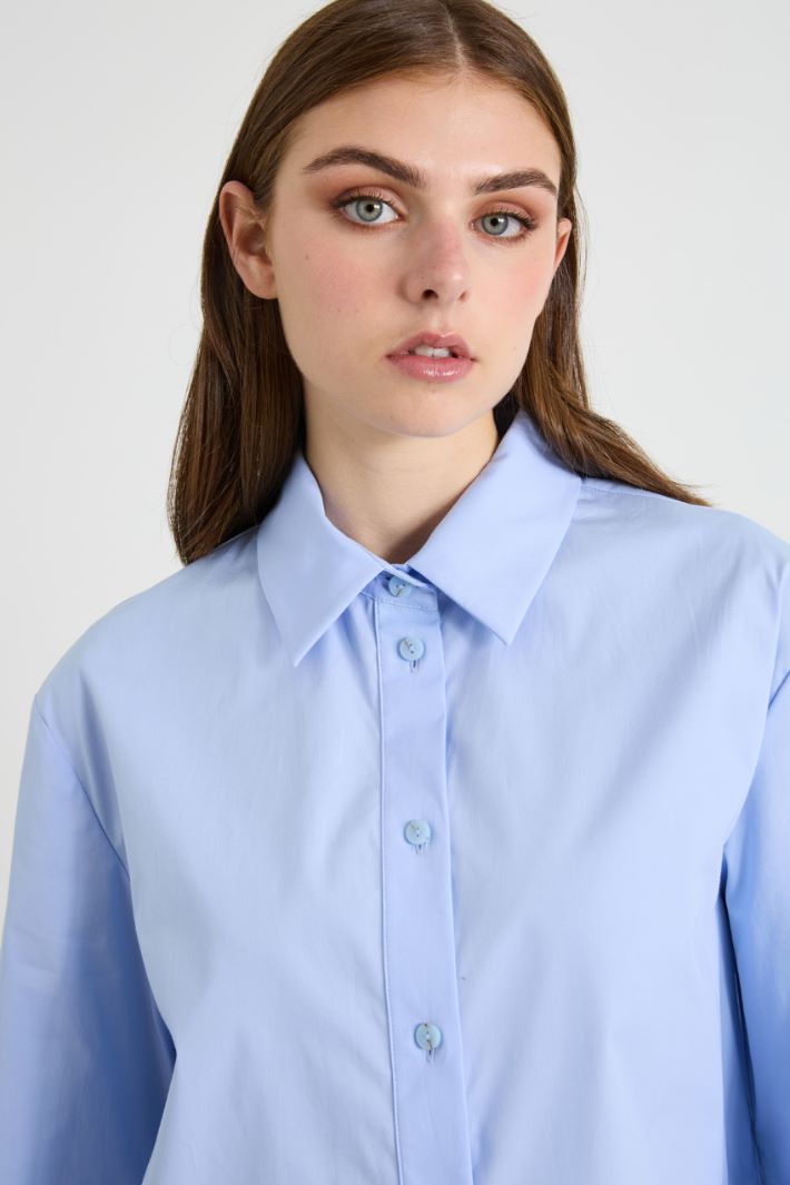 Camicia in popeline di cotone Intrend - 4