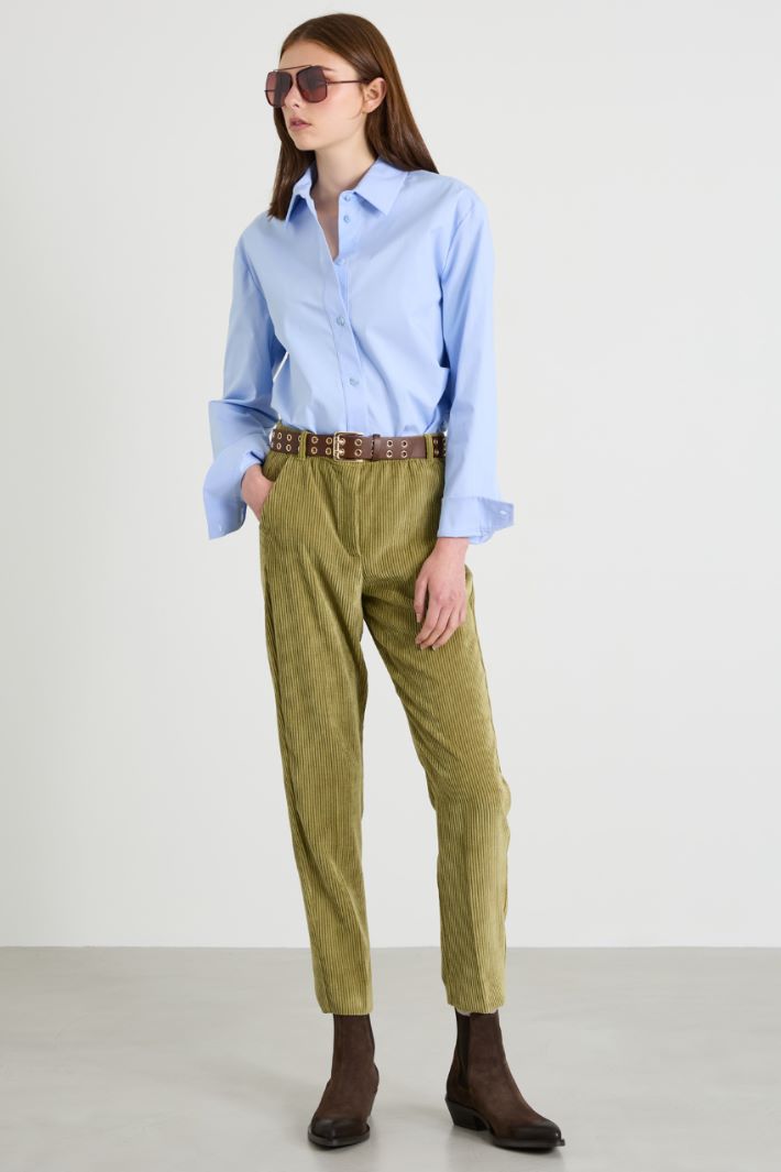 Camicia in popeline di cotone Intrend - 3