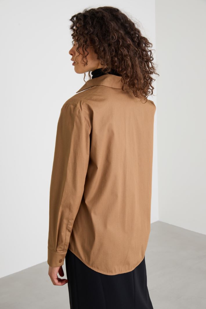Camicia in popeline di cotone Intrend - 2