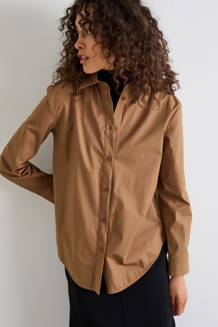 Camicia in popeline di cotone Intrend