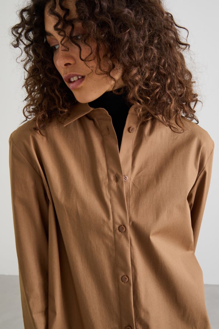 Camicia in popeline di cotone Intrend - 4