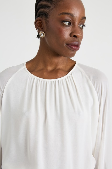 Blusa in georgette di pura seta