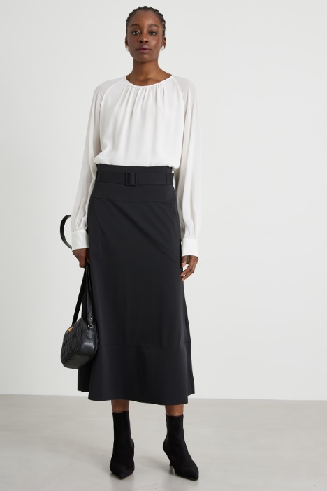 Blusa in georgette di pura seta Intrend
