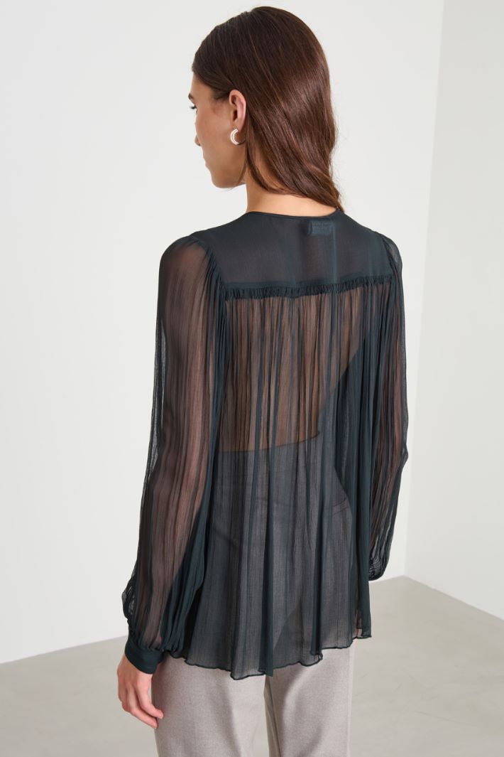 Blusa in creponne di viscosa Intrend - 2