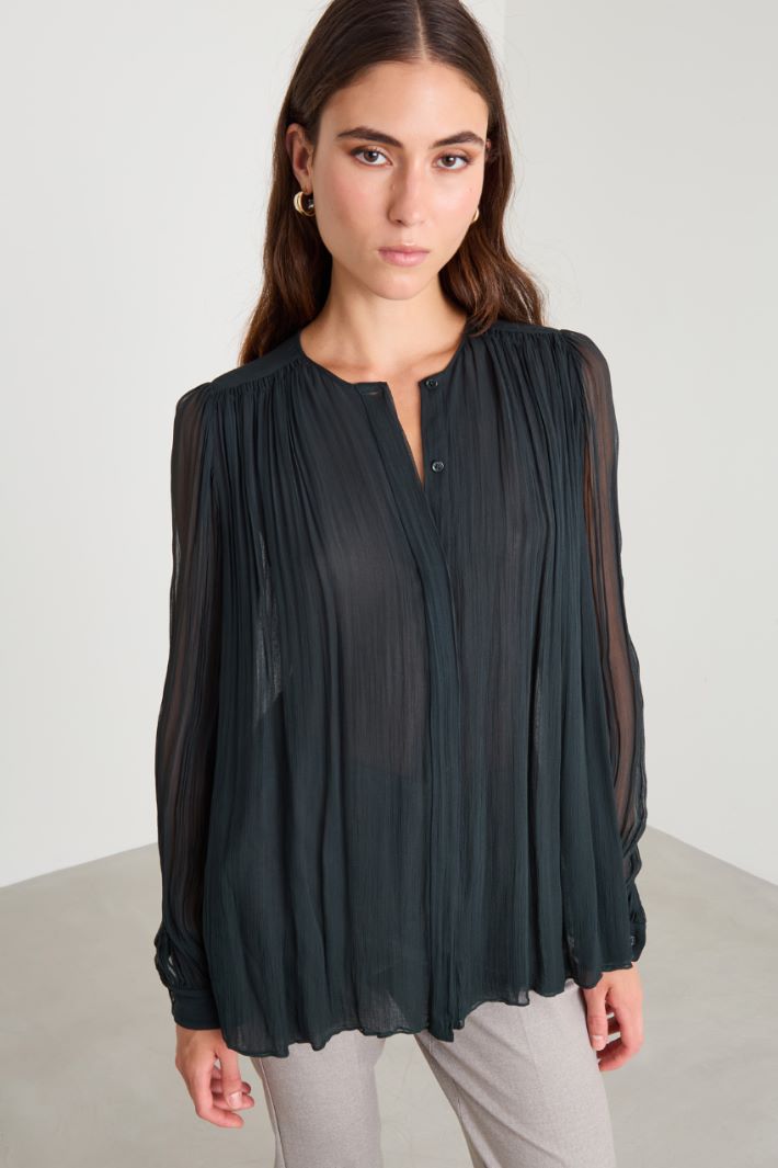 Blusa in creponne di viscosa Intrend