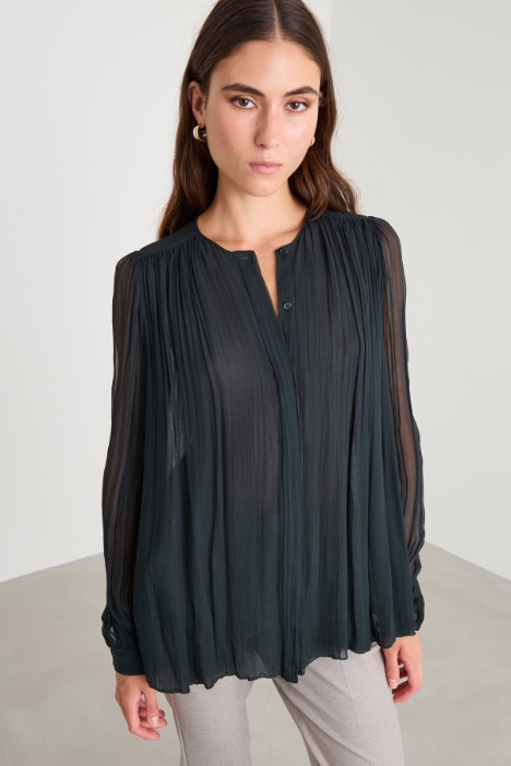 Blusa in creponne di viscosa Intrend