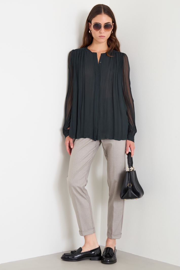 Blusa in creponne di viscosa Intrend - 3