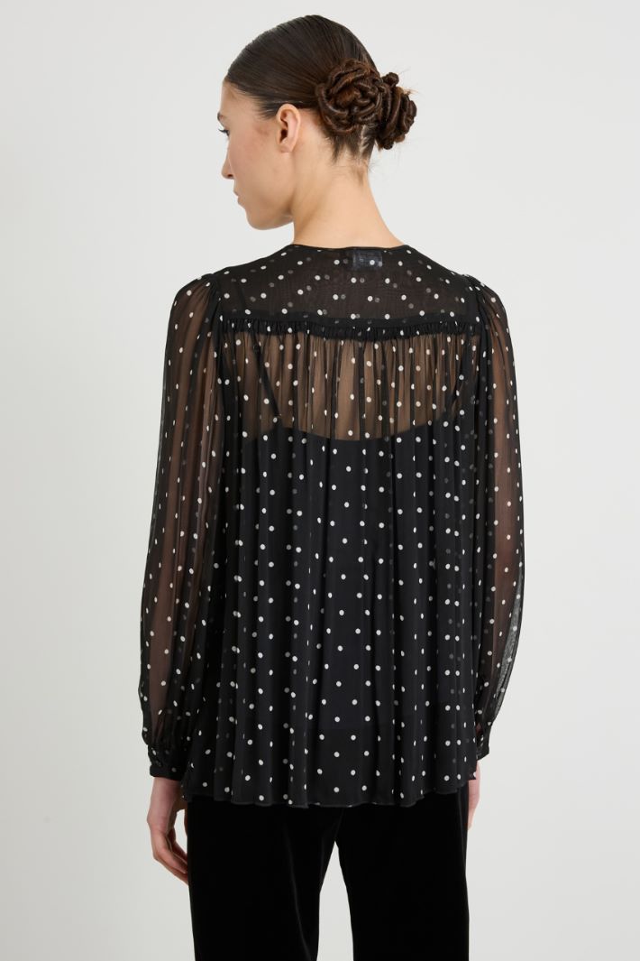 Blusa in creponne di viscosa Intrend - 2
