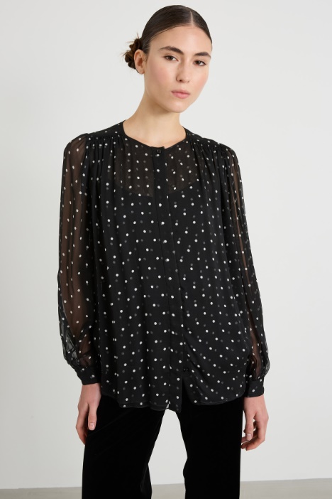 Blusa in creponne di viscosa Intrend