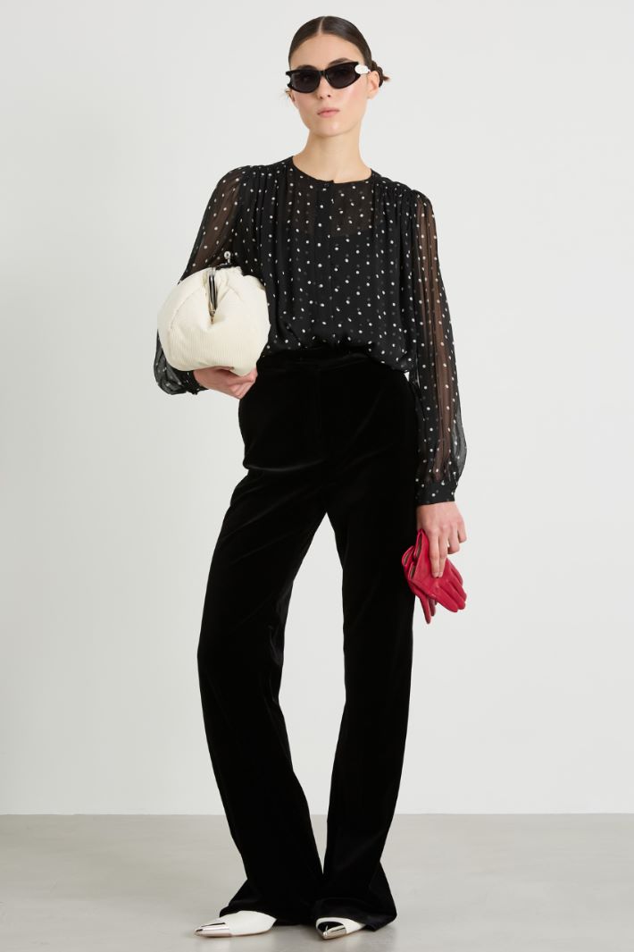 Blusa in creponne di viscosa Intrend - 3