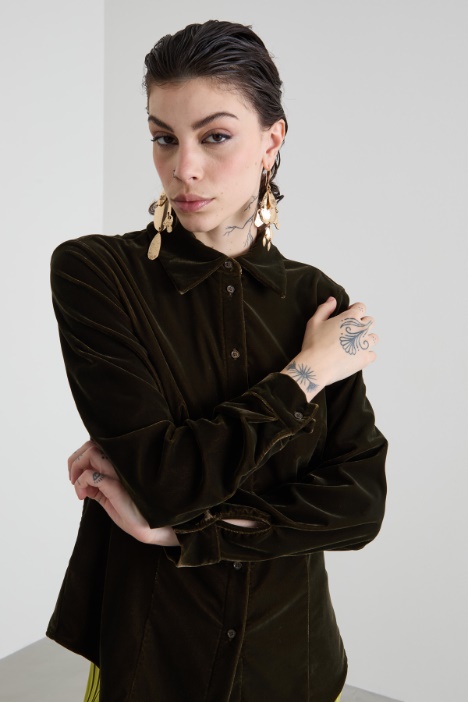 Camicia in velluto Intrend